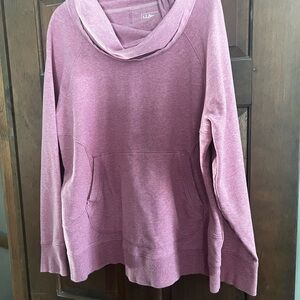 L.L. Bean Women's Red (ish) Cowl Neck Sweatshirt- see 2nd picture for true color
